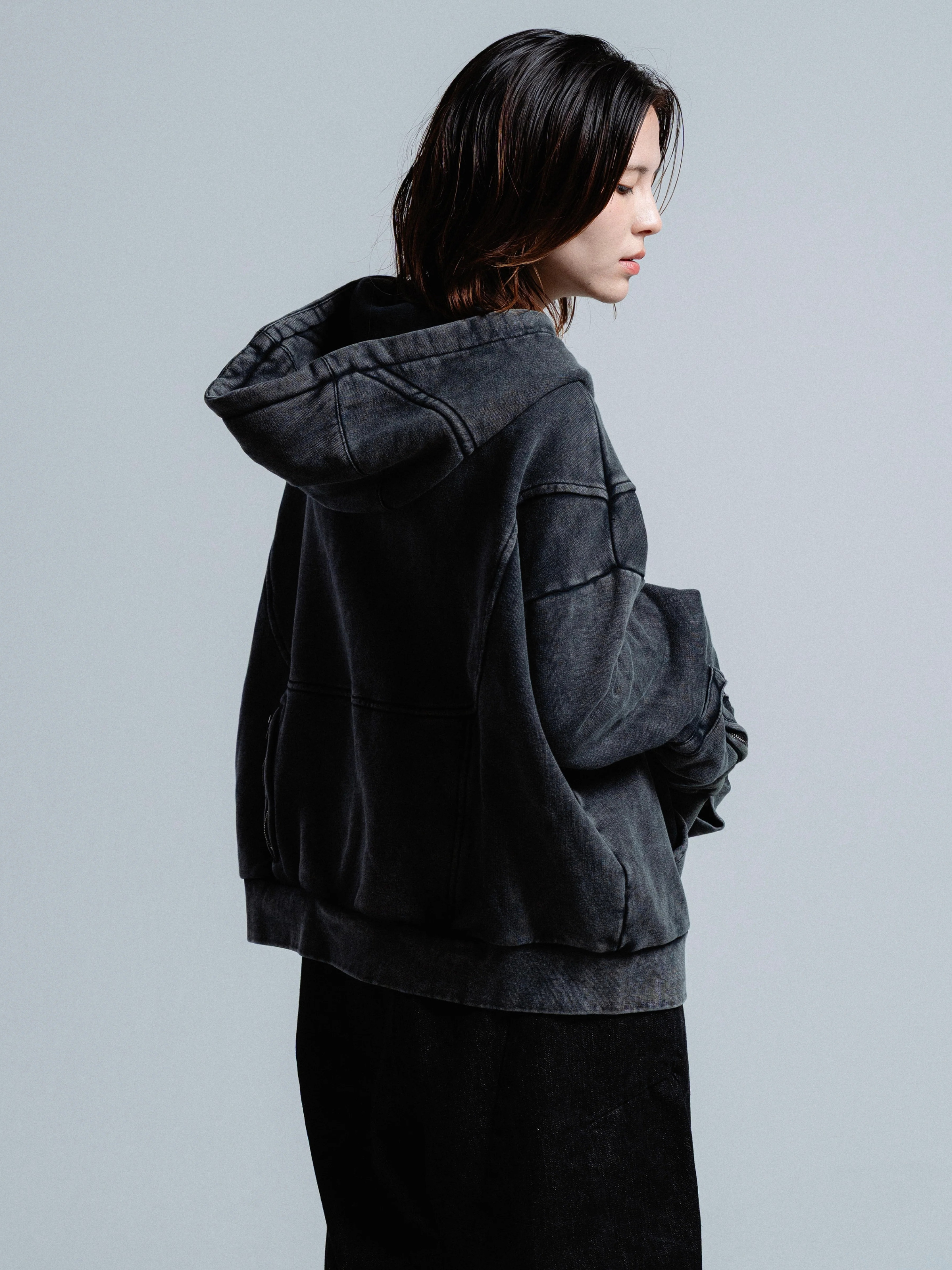 Boxy Drape Hoodie