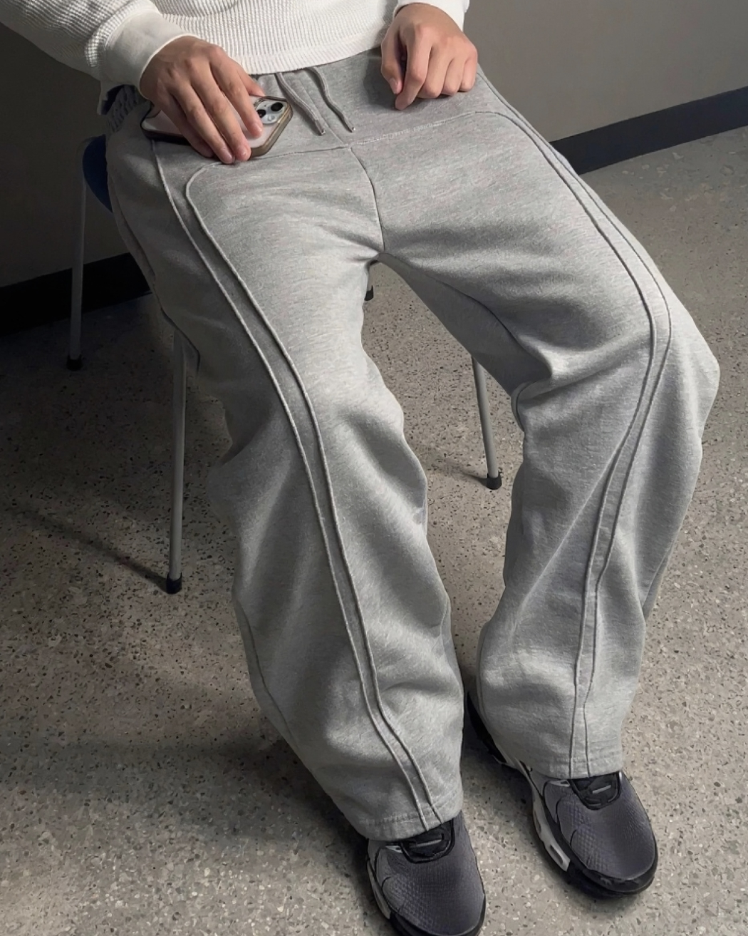 LUXE BOTTOMS - MELANGE GREY