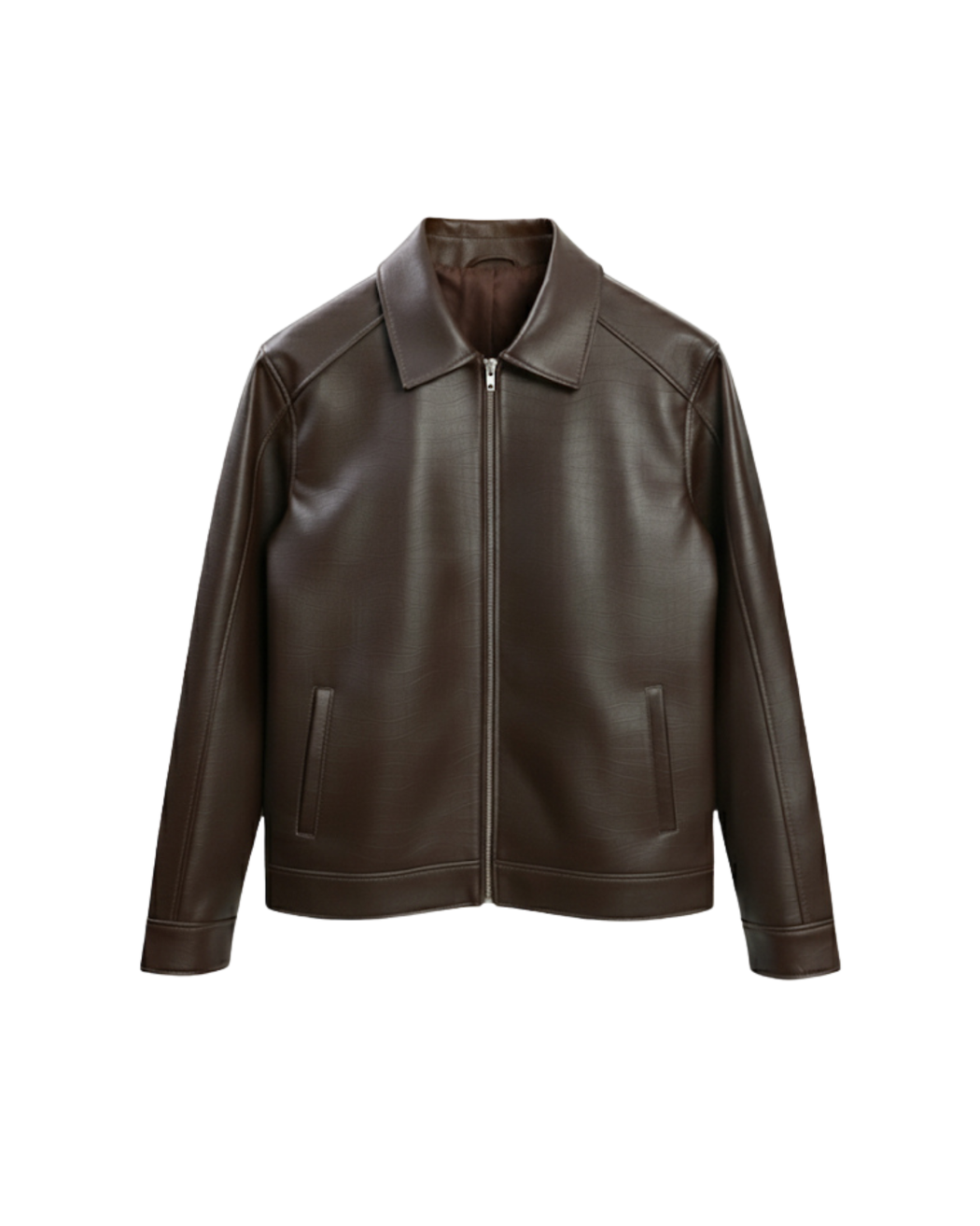 WALNUT LEATHER JACKET [UNISEX]