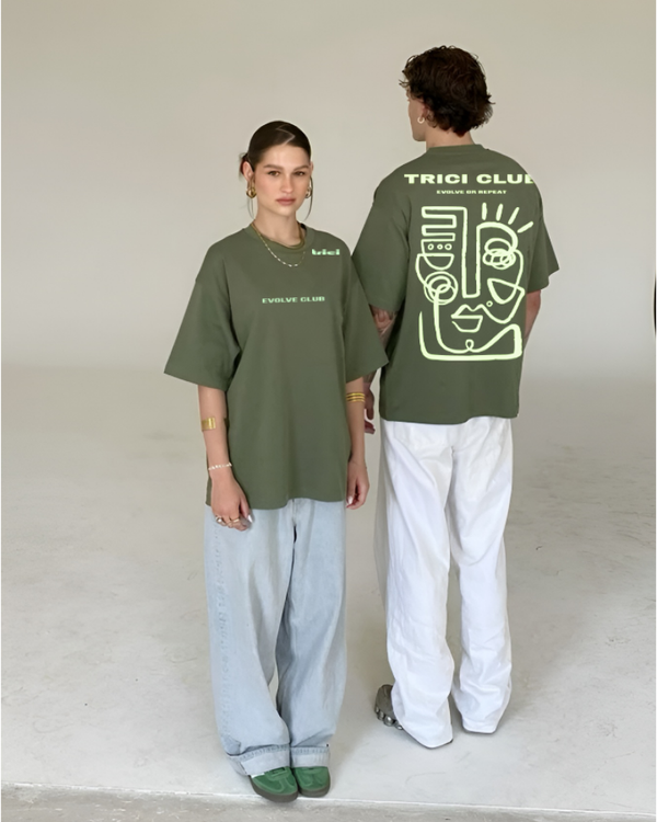 INSPBYJAY T-SHIRT IN MOSSGREEN [UNISEX]