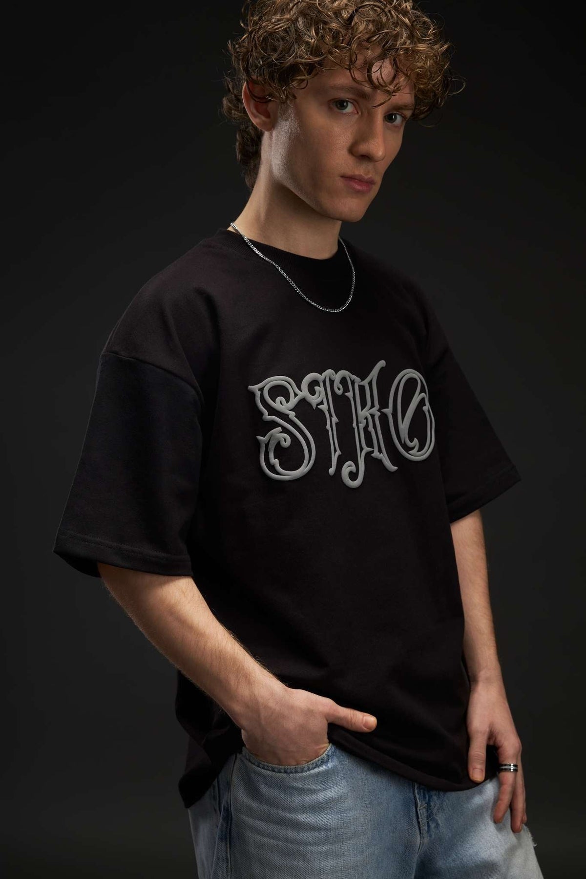 444 BLACK TEE
