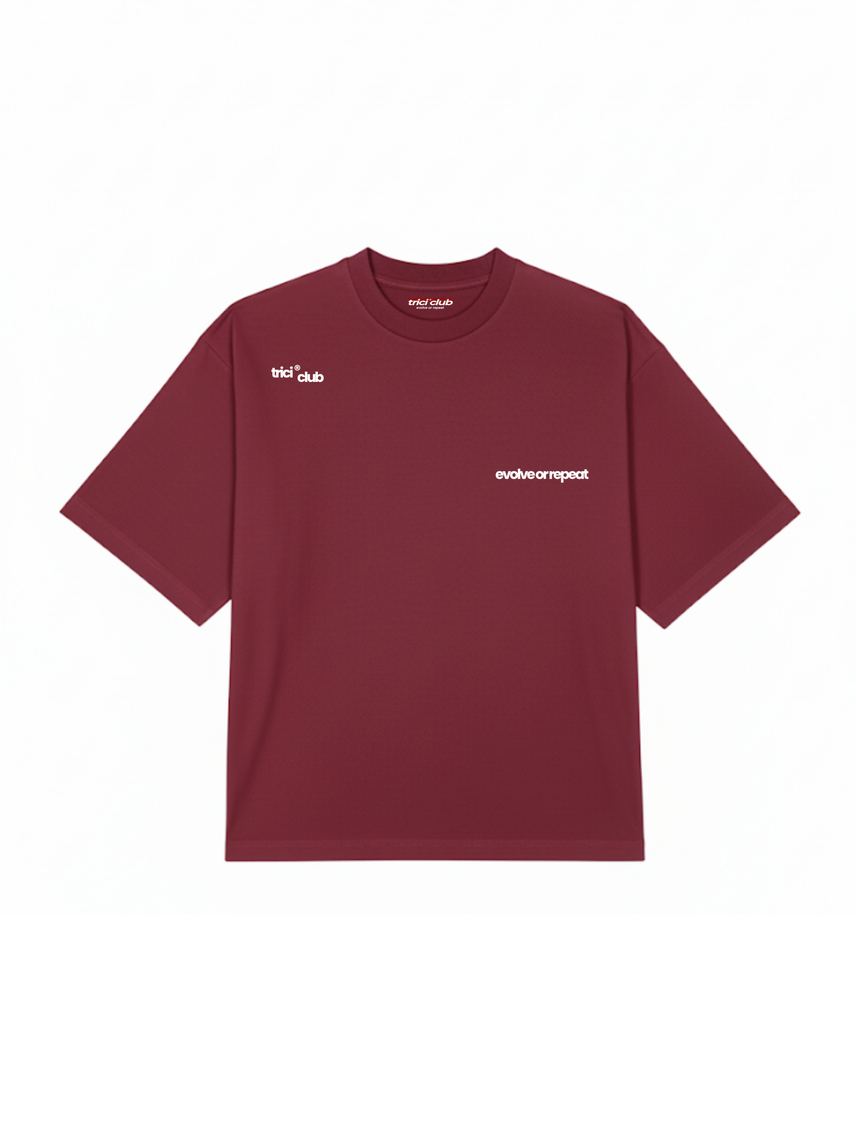 BASIC T-SHIRT IN CARMINEMAROON