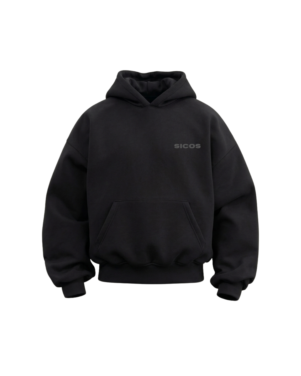 BLACK 360 GSM HOODIE - COLD 001