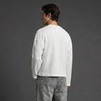 White Waffle Henley