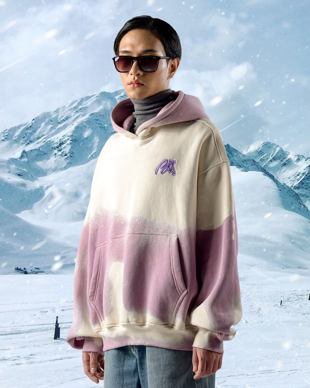 BA BORN TO SKI HOODIE