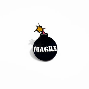 Fragile Bomb - Brooch Enamel Pin