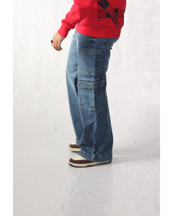 Blue Denim Cargos