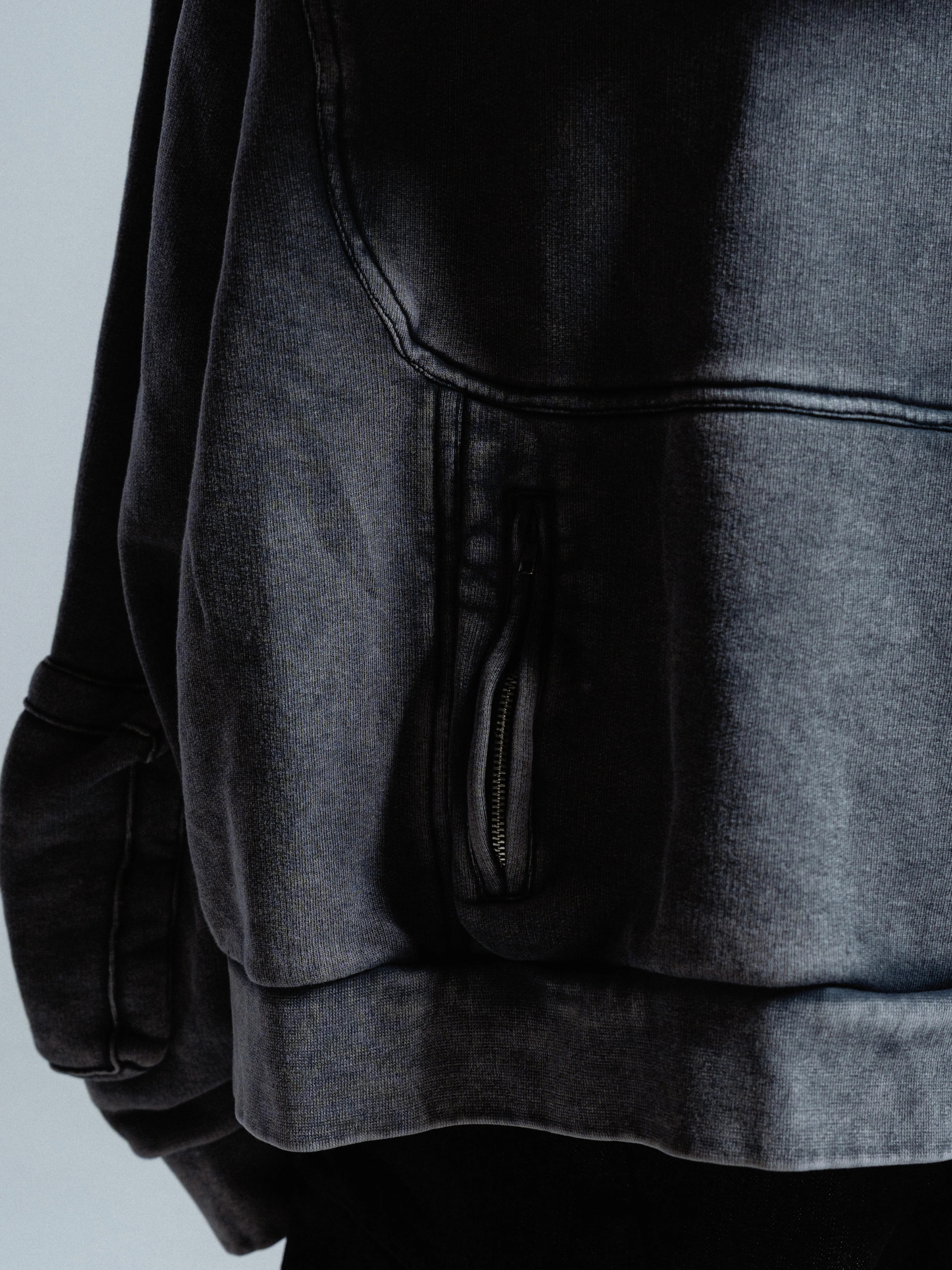 Boxy Drape Hoodie