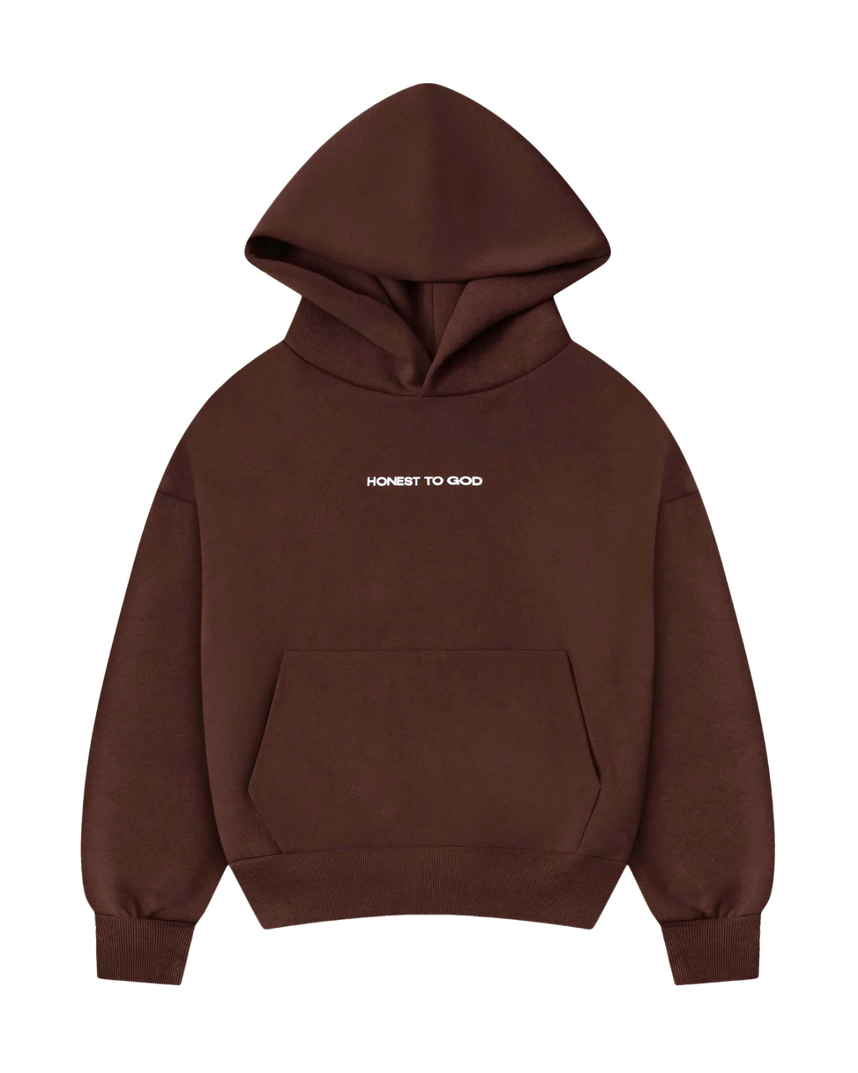 Bistre Brown Box Fit Hoodie