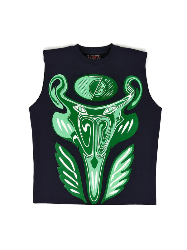 FLYING BULL [SLEEVELESS T-SHIRT]- STONE