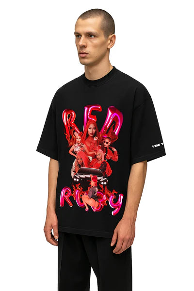 Red Ruby Nicky Oversized T-shirt