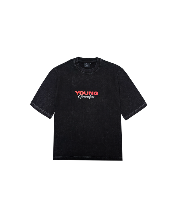 BLACK WASHED T-SHIRT