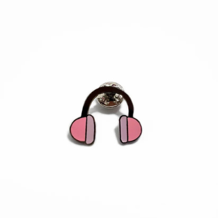Headphone - Brooch Enamel Pin
