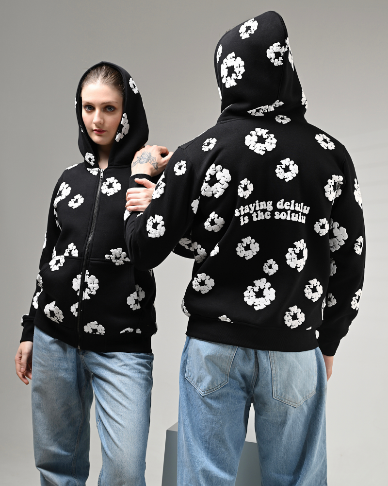 Regular Hoodies - Luxe Cotton Blossom