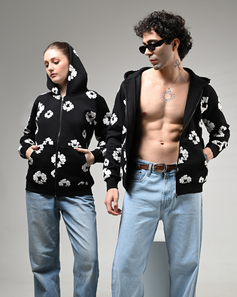 Regular Hoodies - Luxe Cotton Blossom