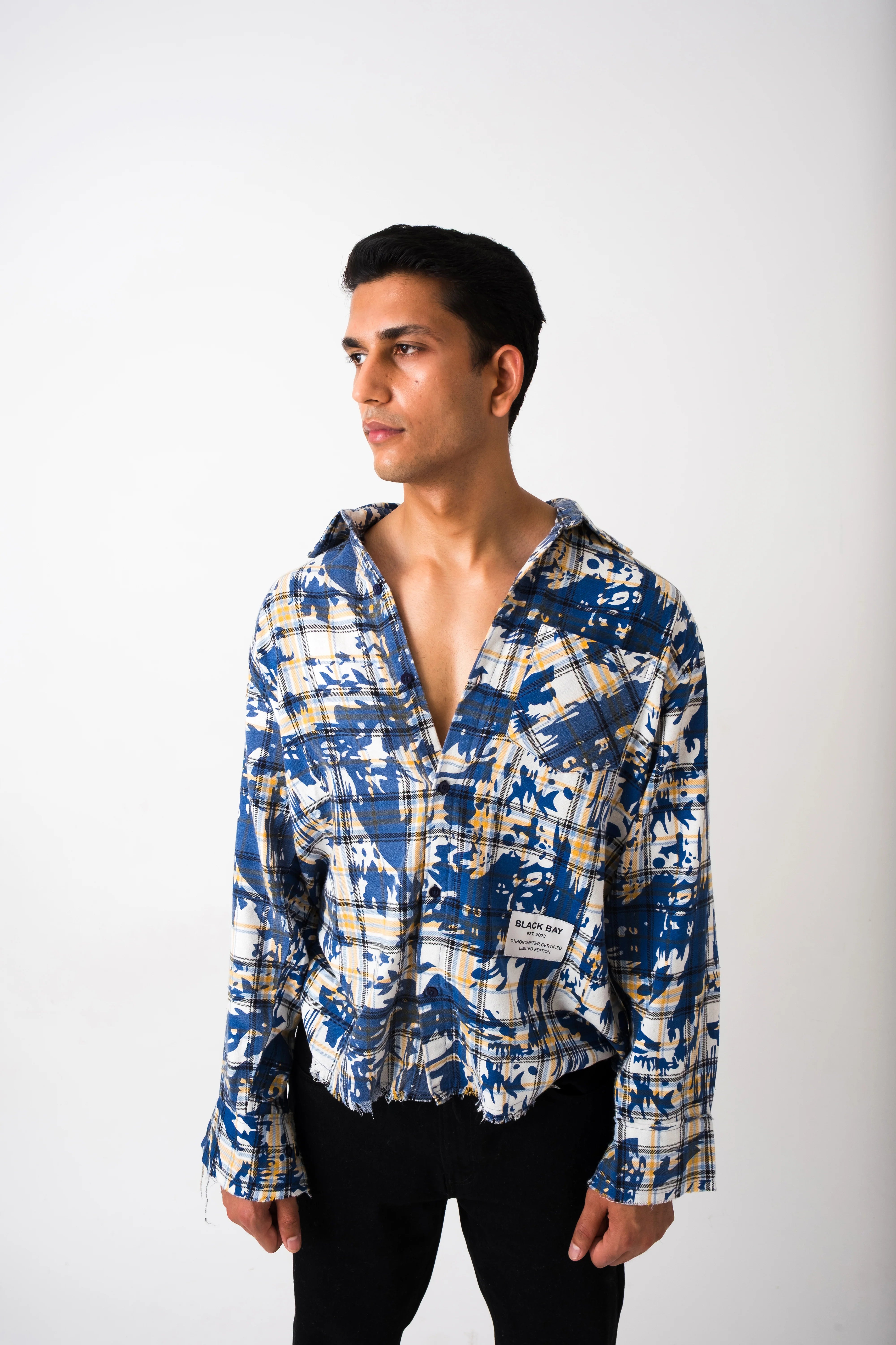 BLU CHAOS PLAID SHIRT