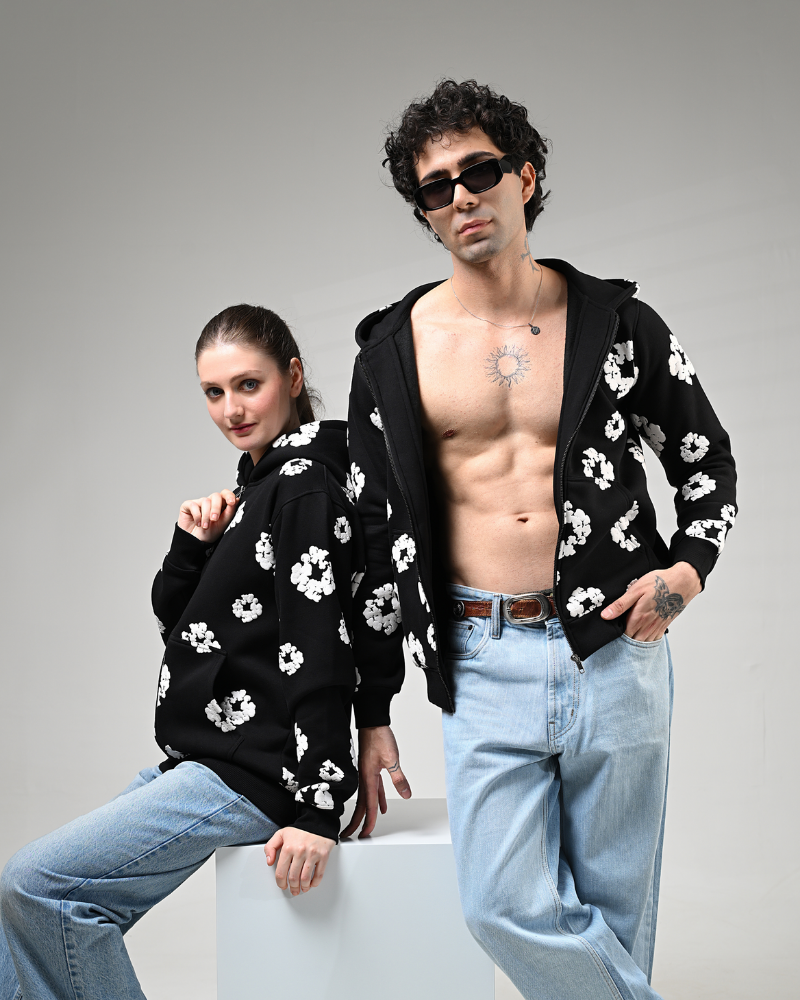 Regular Hoodies - Luxe Cotton Blossom