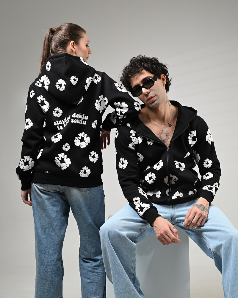 Regular Hoodies - Luxe Cotton Blossom