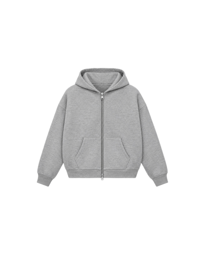 GREY BASIC ZIPPER - COLD 001