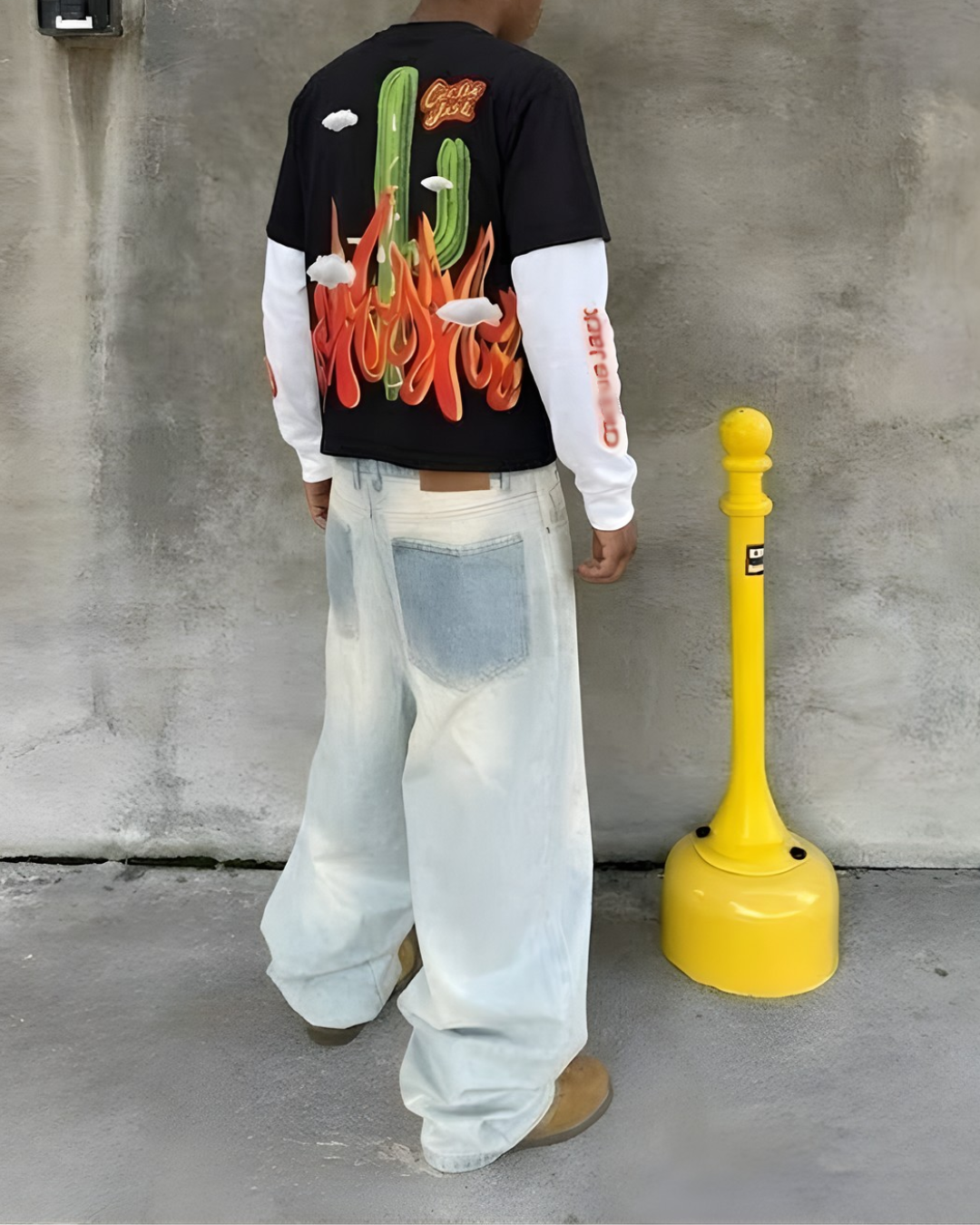 CACTUS JACK FAKE LONG SLEEVES BOXY TEE