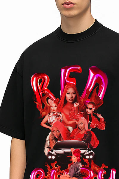 Red Ruby Nicky Oversized T-shirt