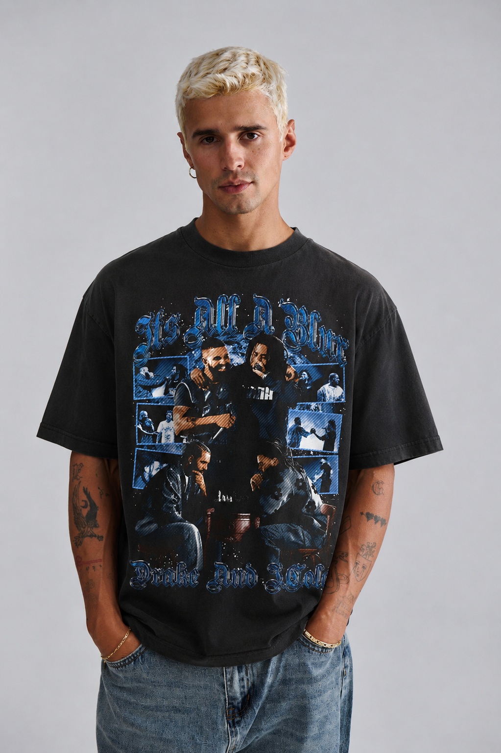 THE BOY AND COLE FPS VINTAGE HEAVYWEIGHT GRAPHIC TEE