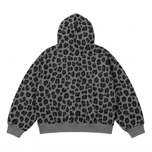 Shadow Leopard Zip Hoodie