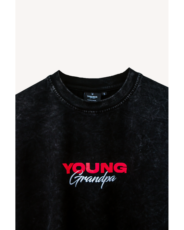 BLACK WASHED T-SHIRT