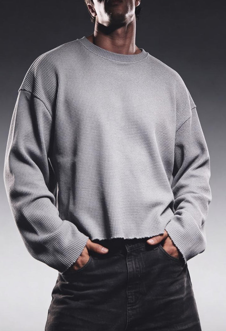 ASHFALL GREY ESSENTIAL WAFFLE
