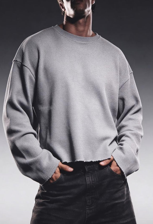 ASHFALL GREY ESSENTIAL WAFFLE