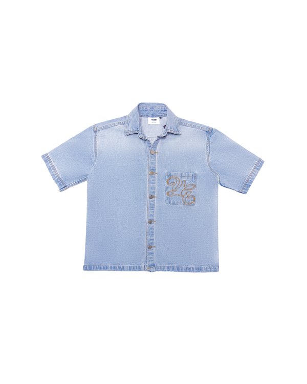 WESTERN BLUE DENIM SHIRT