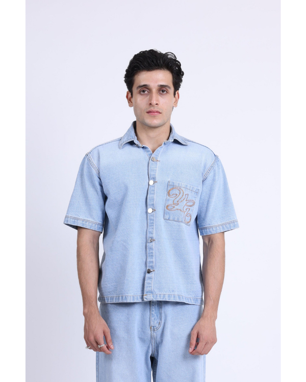 WESTERN BLUE DENIM SHIRT