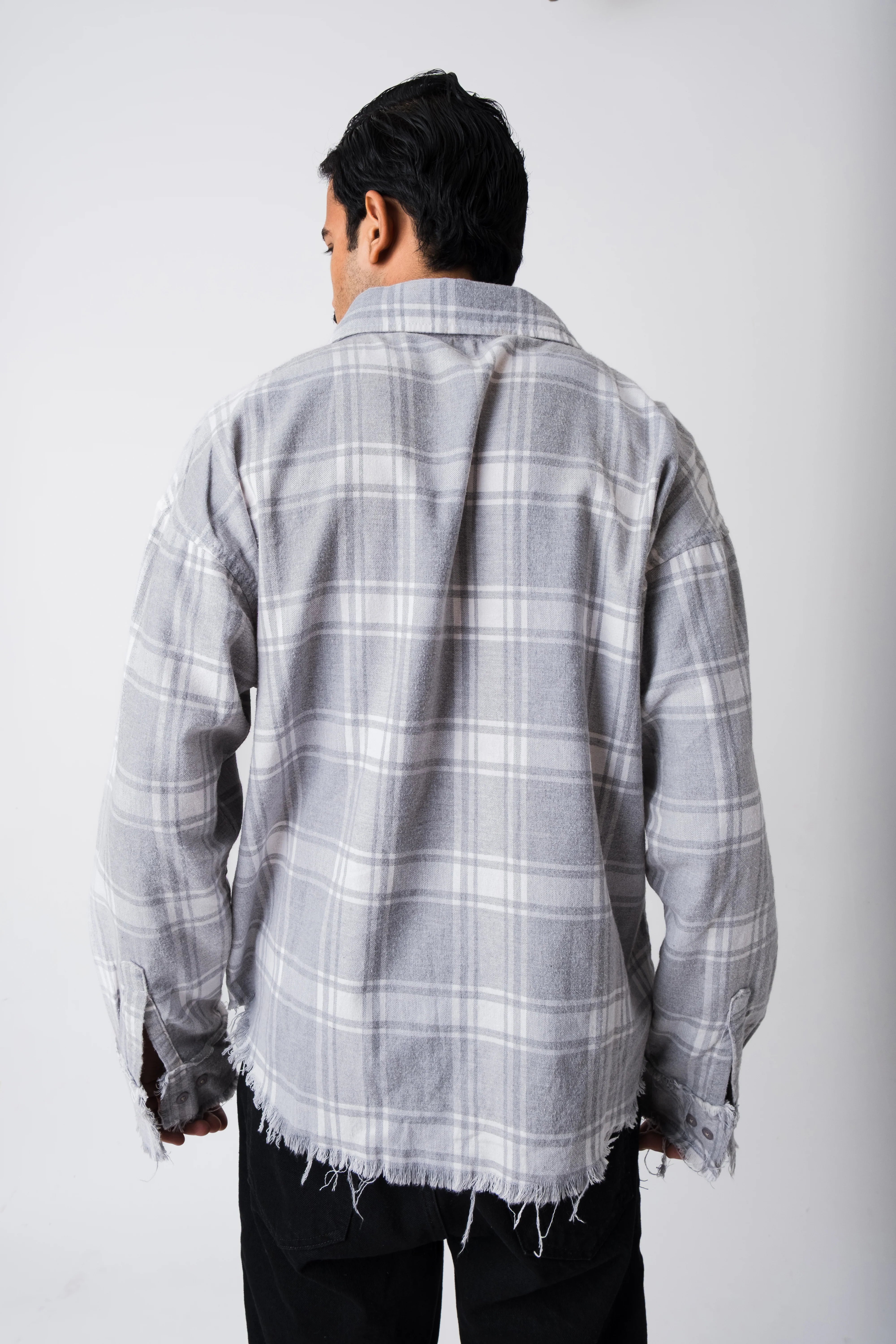 THE RUIN DISTRESSED PLAID SHIRT