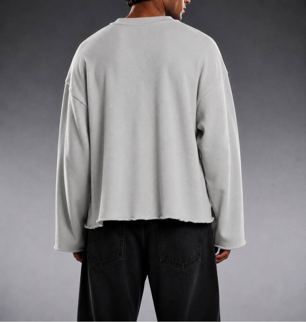 GLACIER GREY ESSENTIAL WAFFLE
