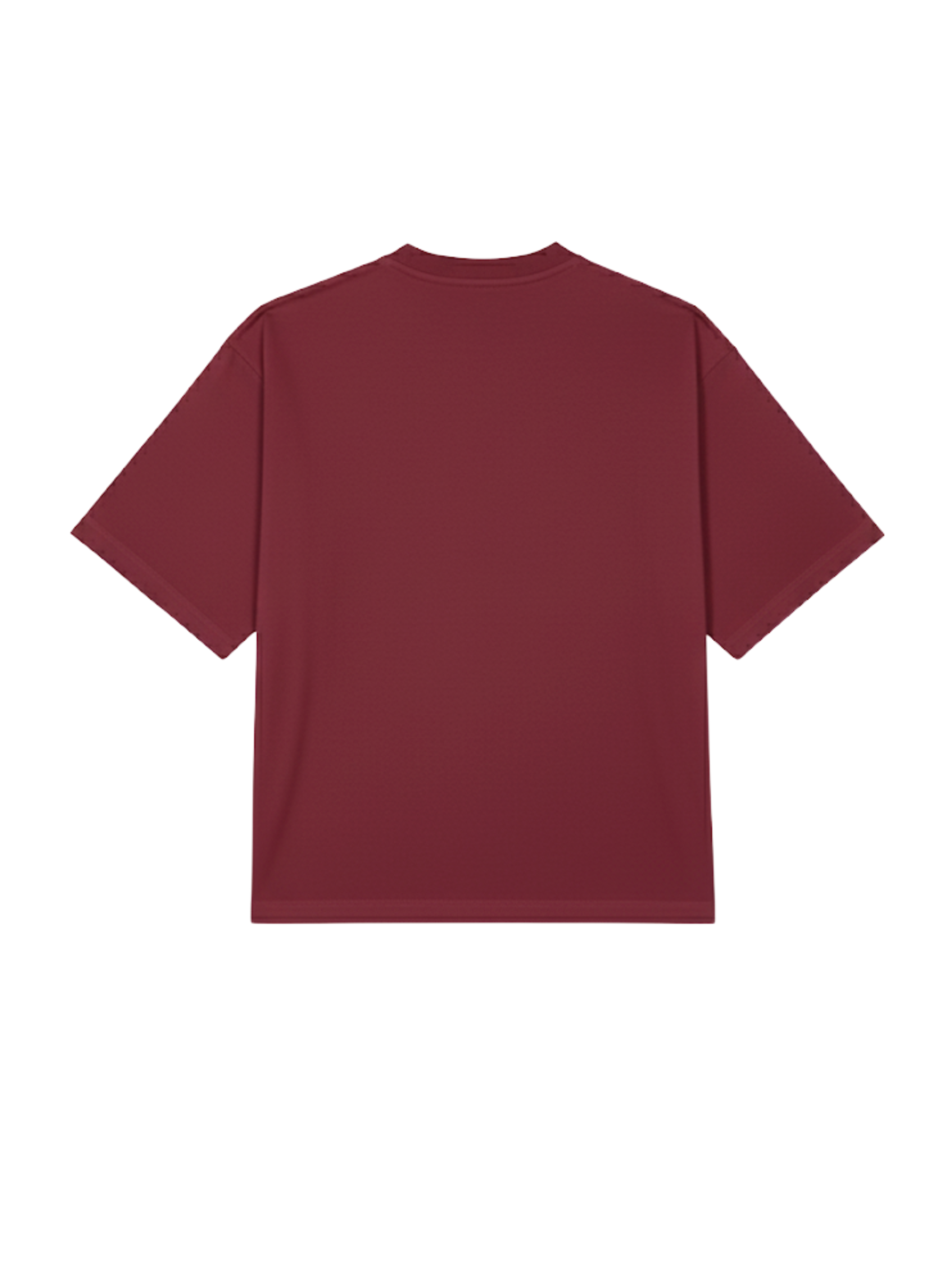 BASIC T-SHIRT IN CARMINEMAROON