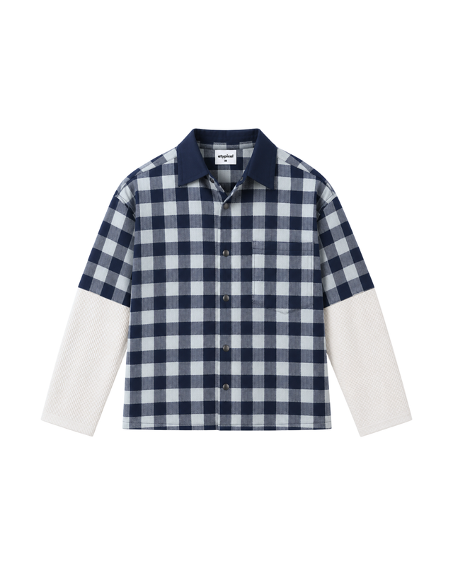 Indigo Shirt // Waffle Sleeves