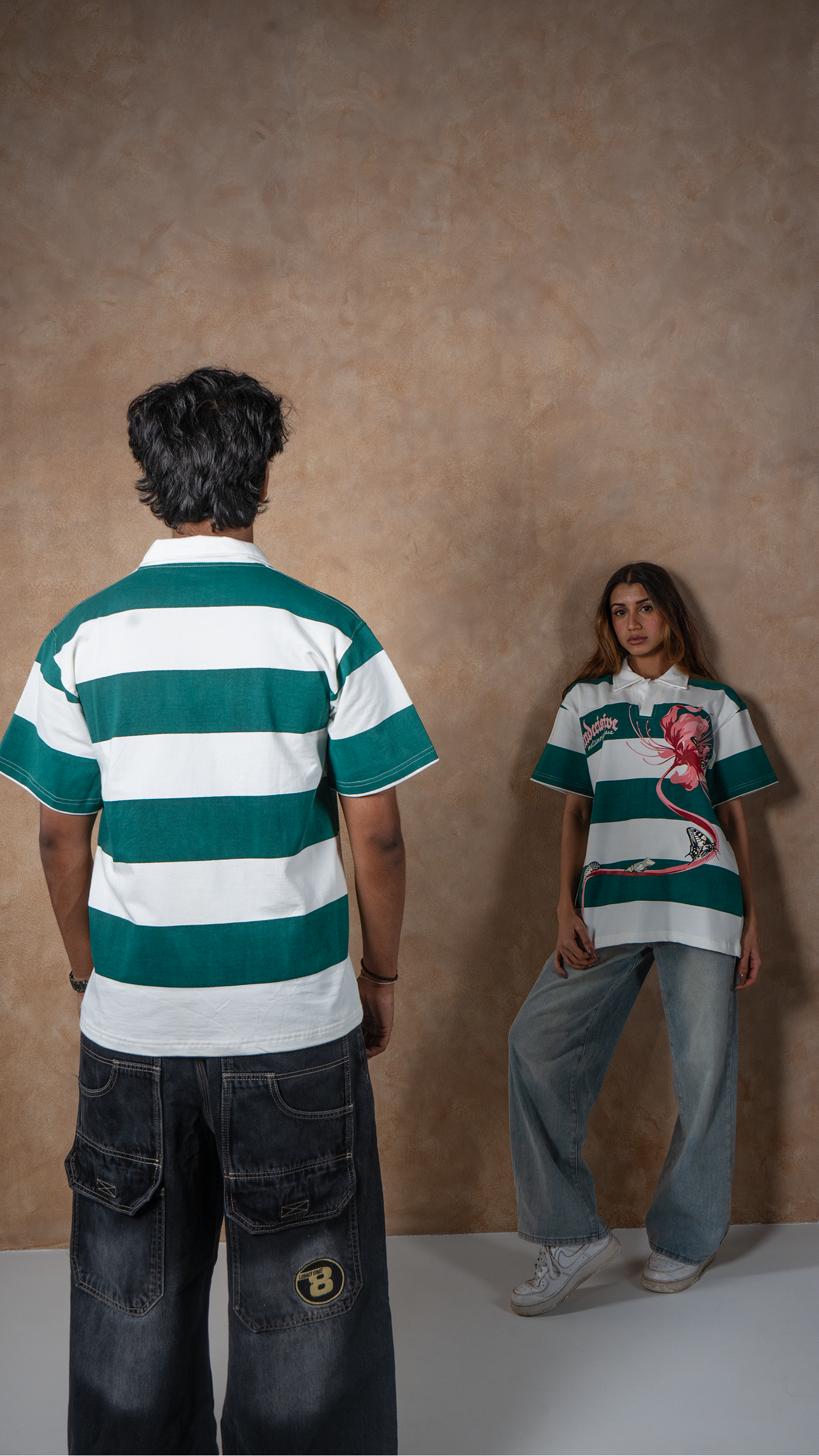Striped 'Metamorphosis' Polo