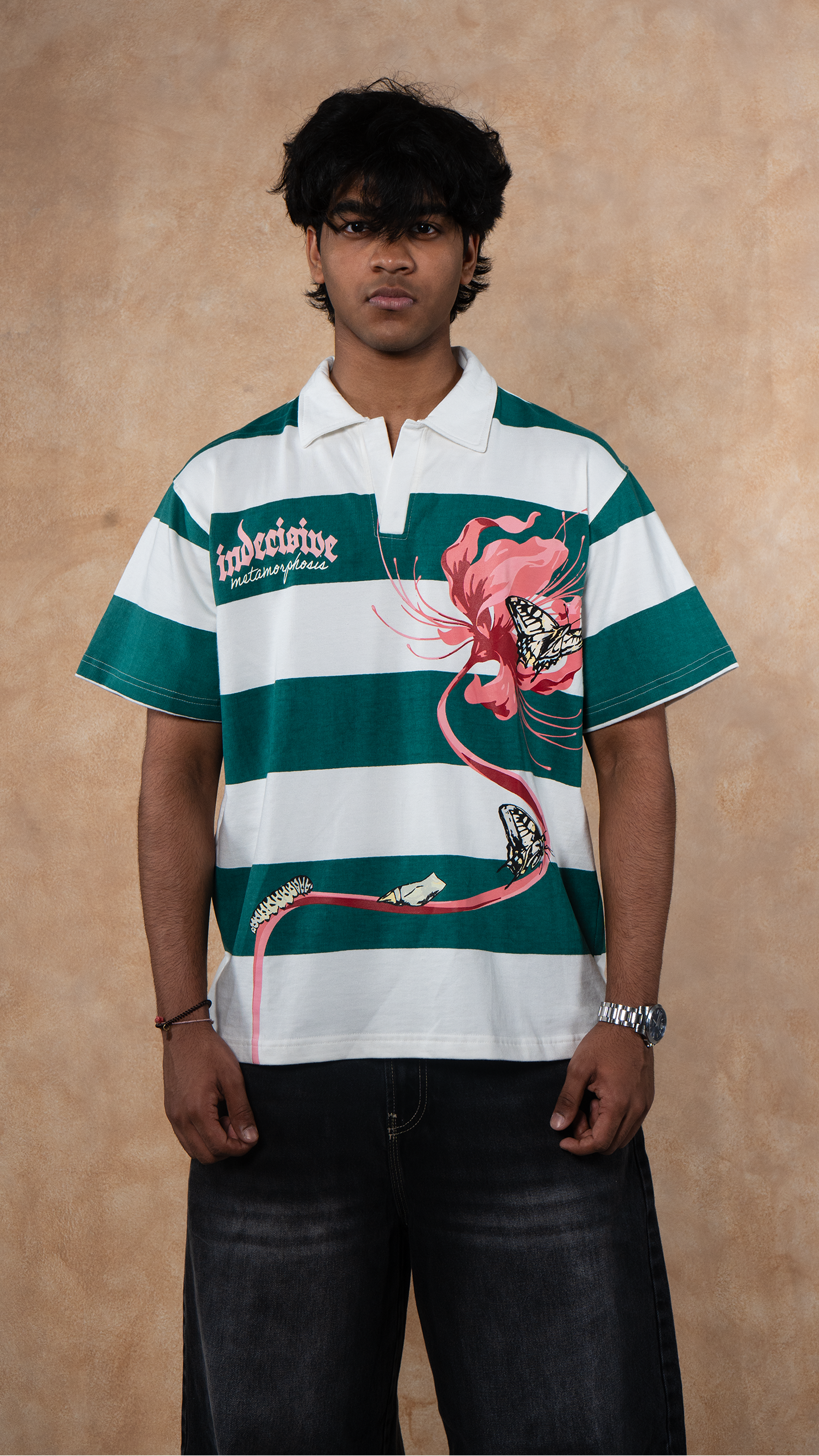 Striped 'Metamorphosis' Polo
