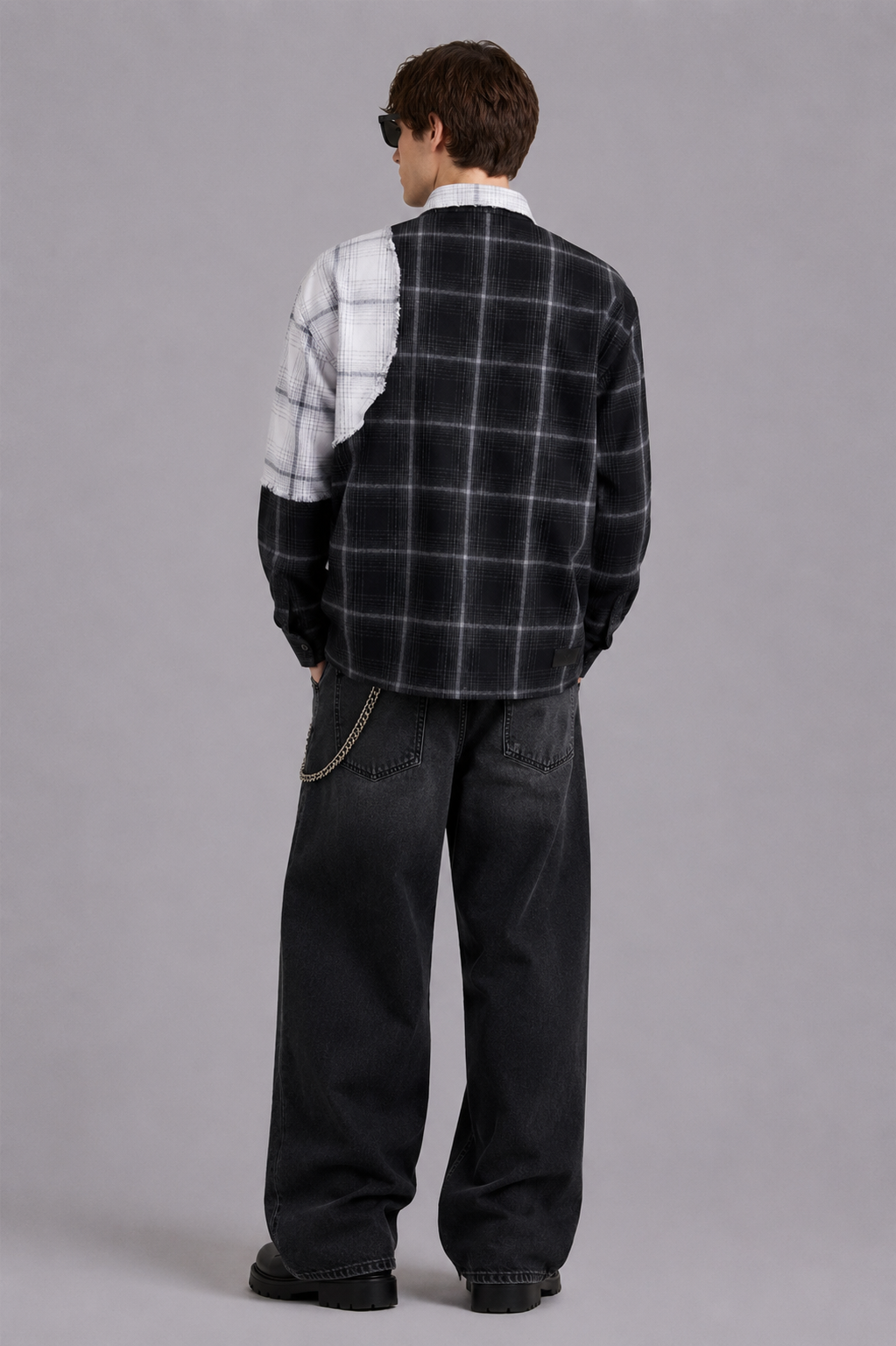 DRO In Between Flannel - Black & White
