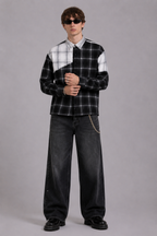 DRO In Between Flannel - Black & White