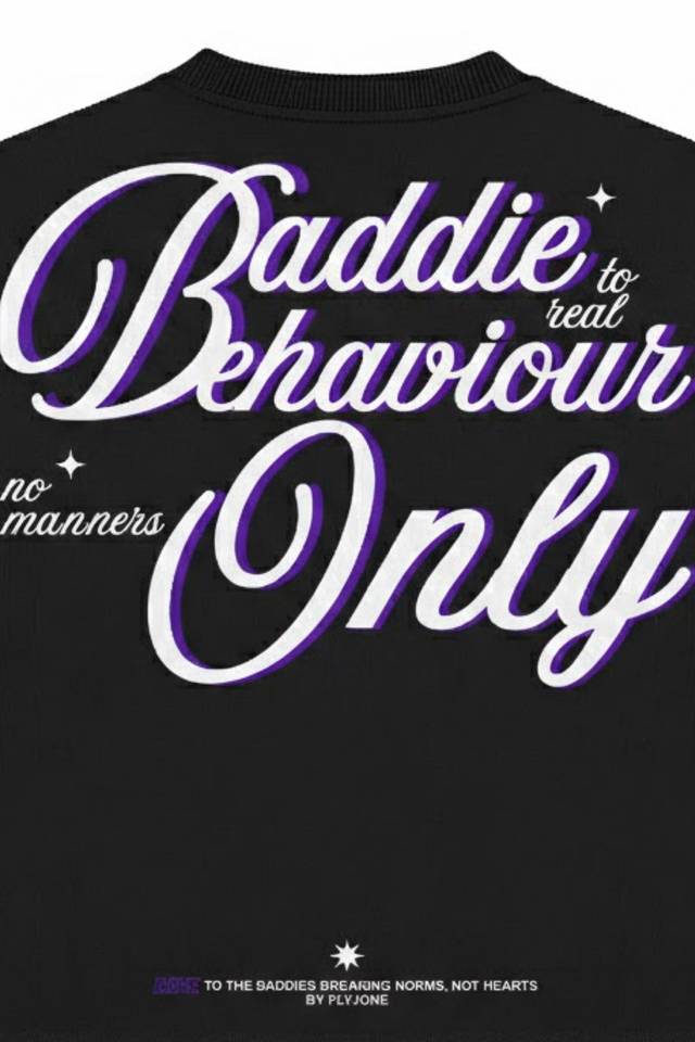 Baddie Behaviour Oversized T-Shirt