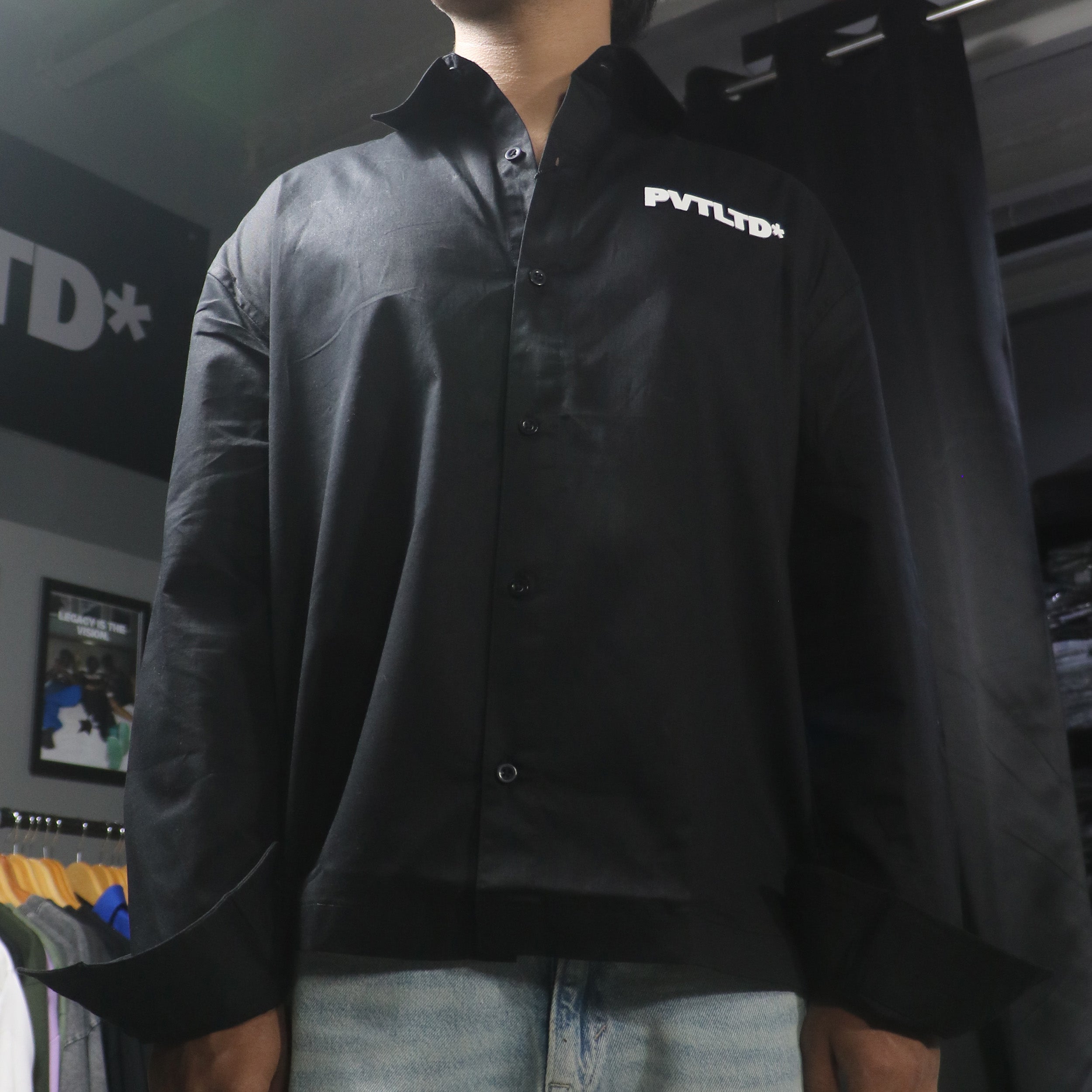 Classic Black Boxy Shirt