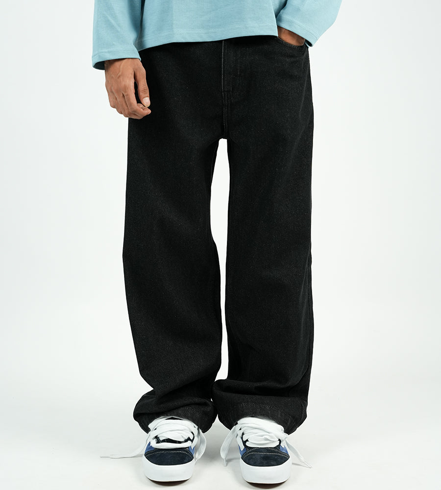 KOREDG DENIM JEANS - BLACK