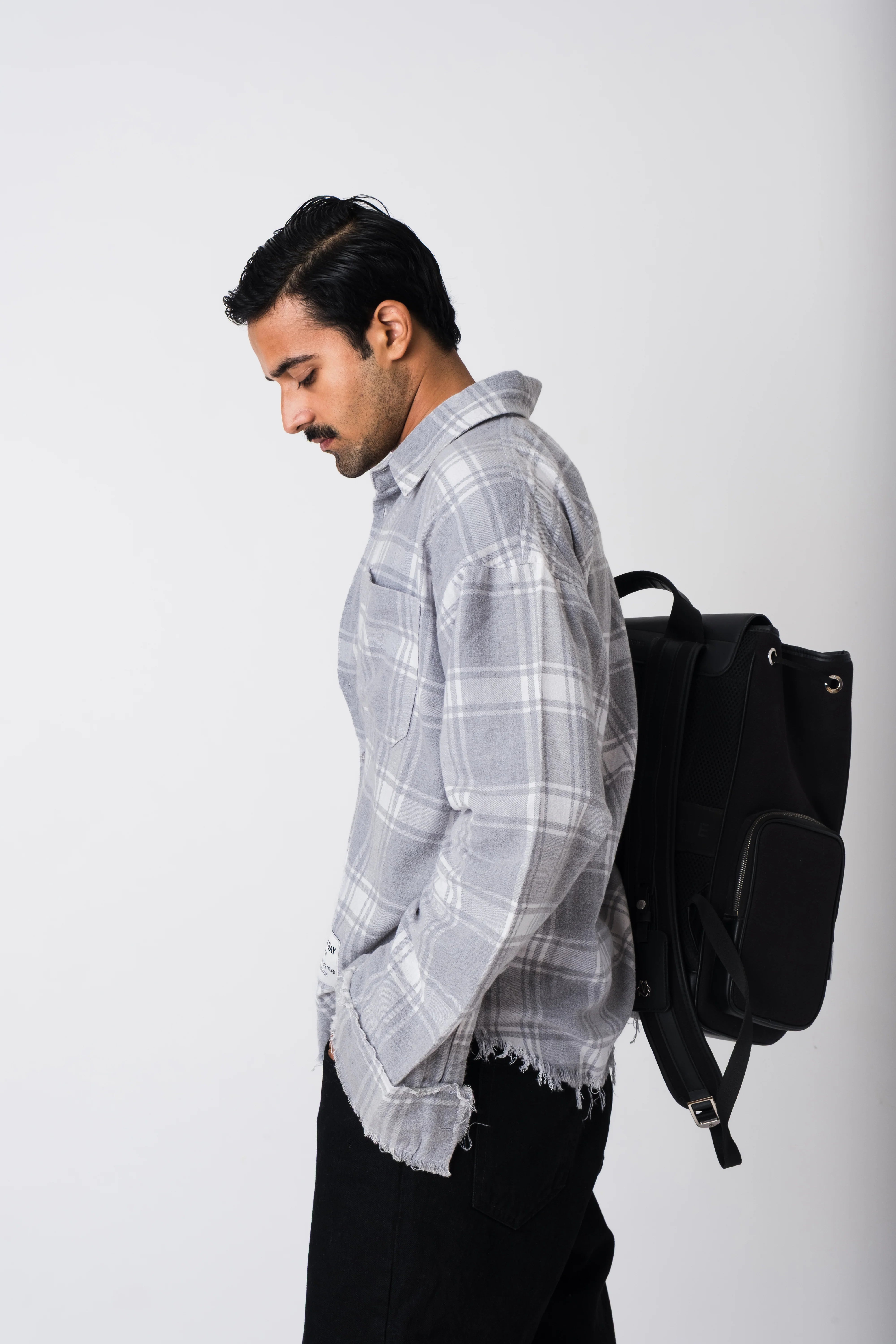 THE RUIN DISTRESSED PLAID SHIRT