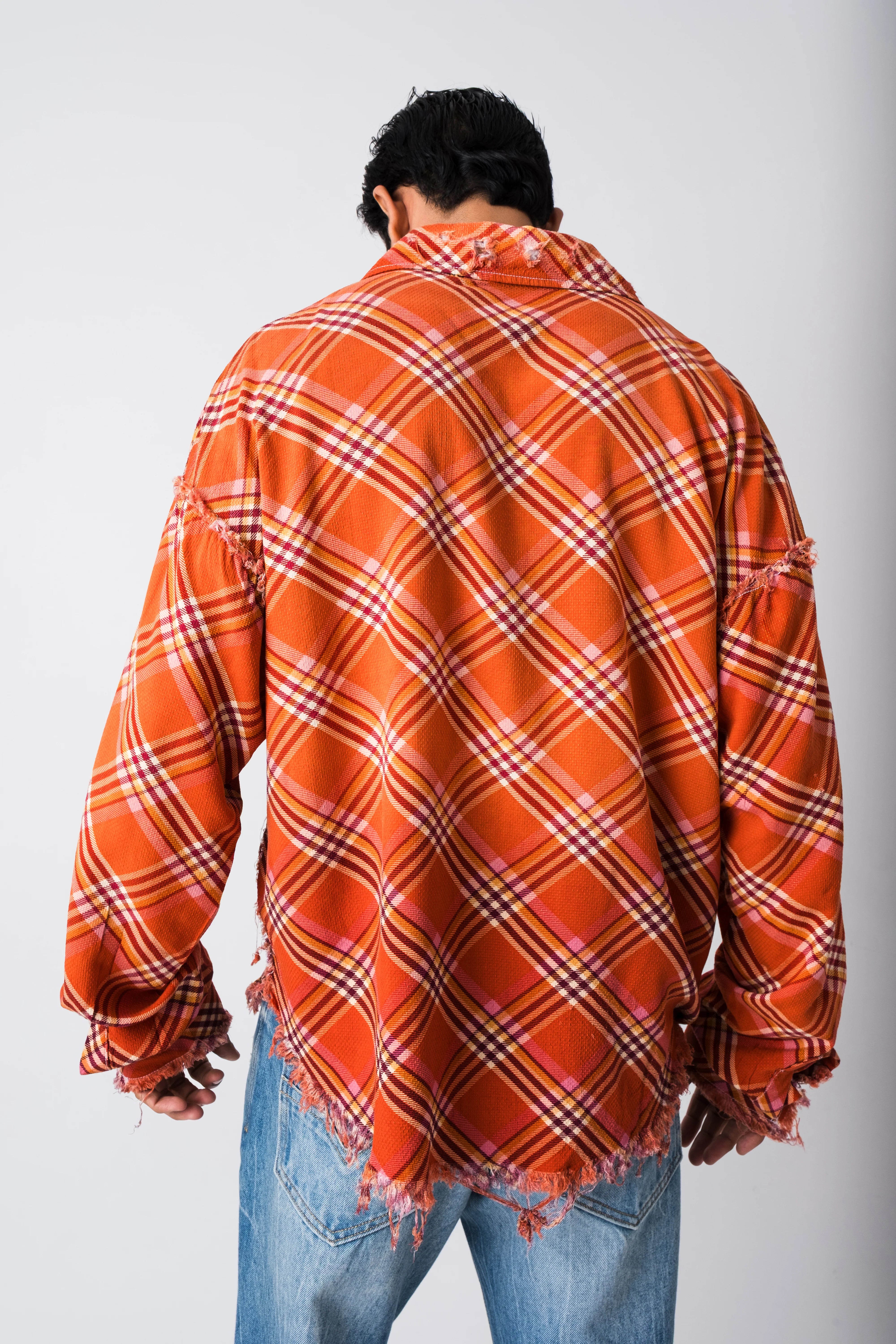THE RIOT RAW EDGE PLAID SHIRT