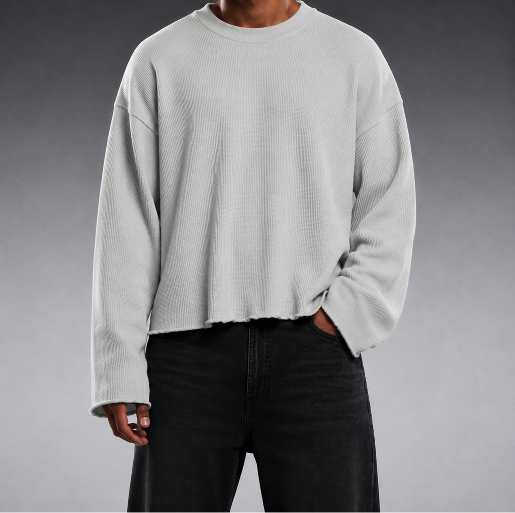 GLACIER GREY ESSENTIAL WAFFLE