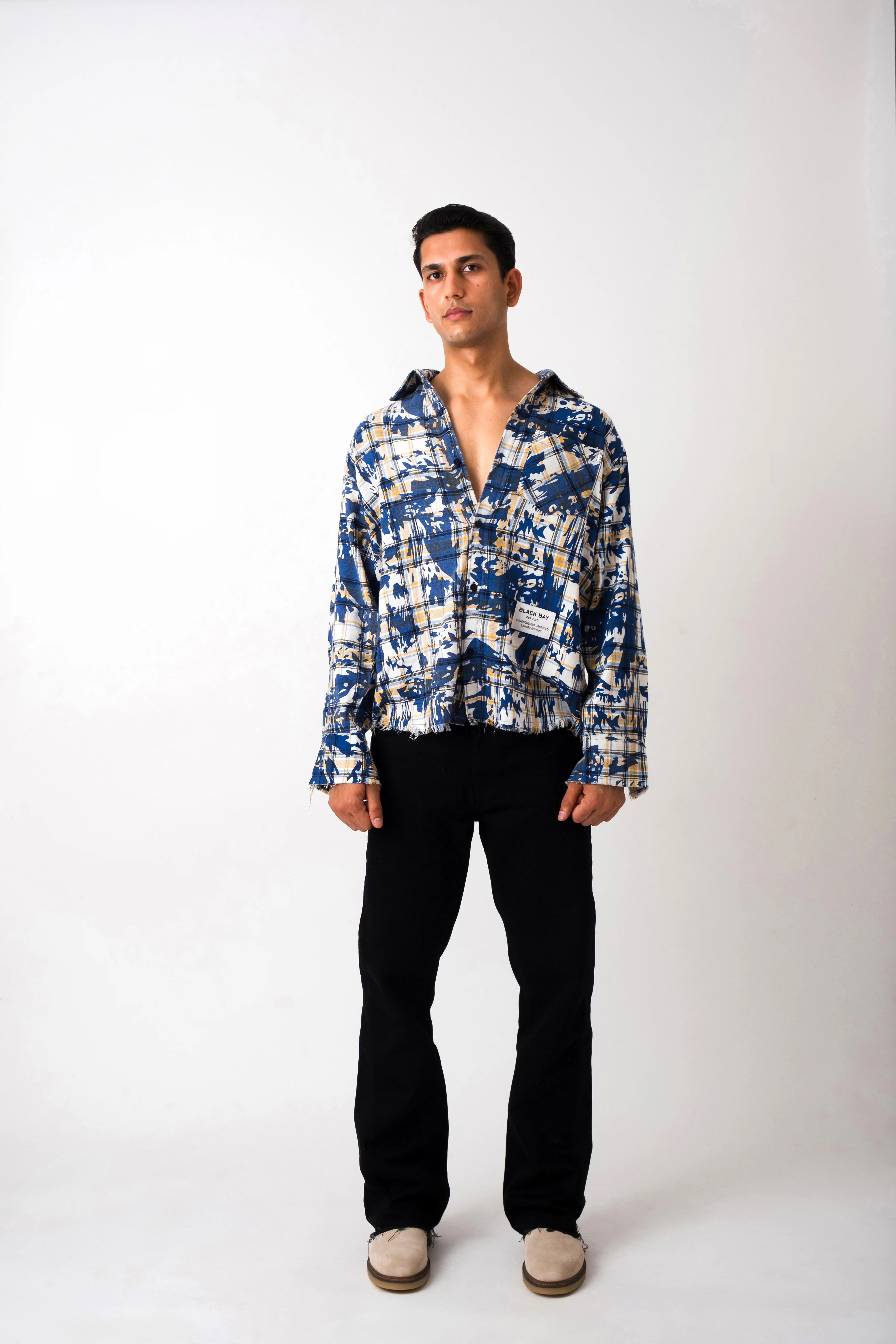 BLU CHAOS PLAID SHIRT