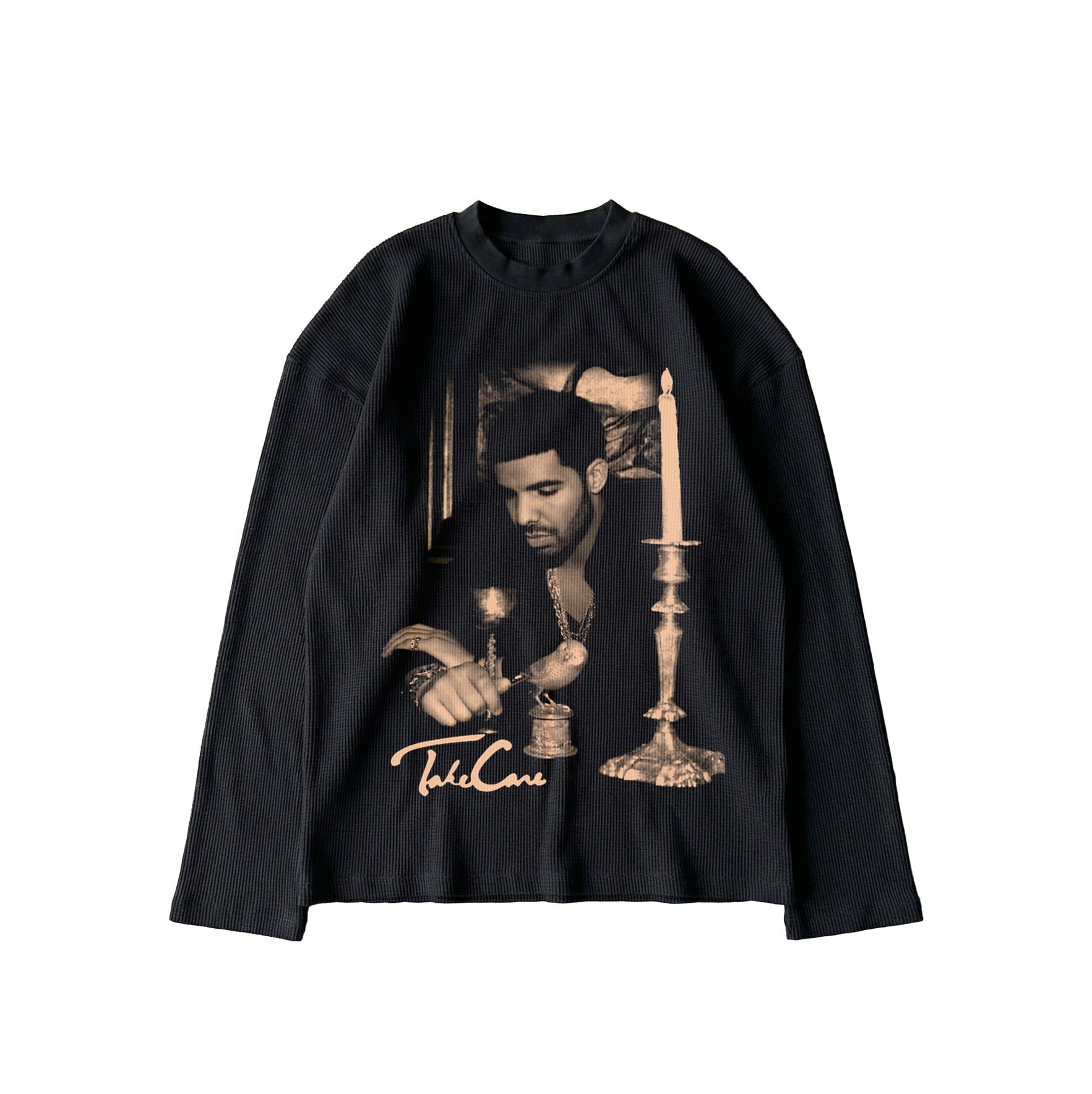 TAKE CARE WAFFLE LONG SLEEVE TEE