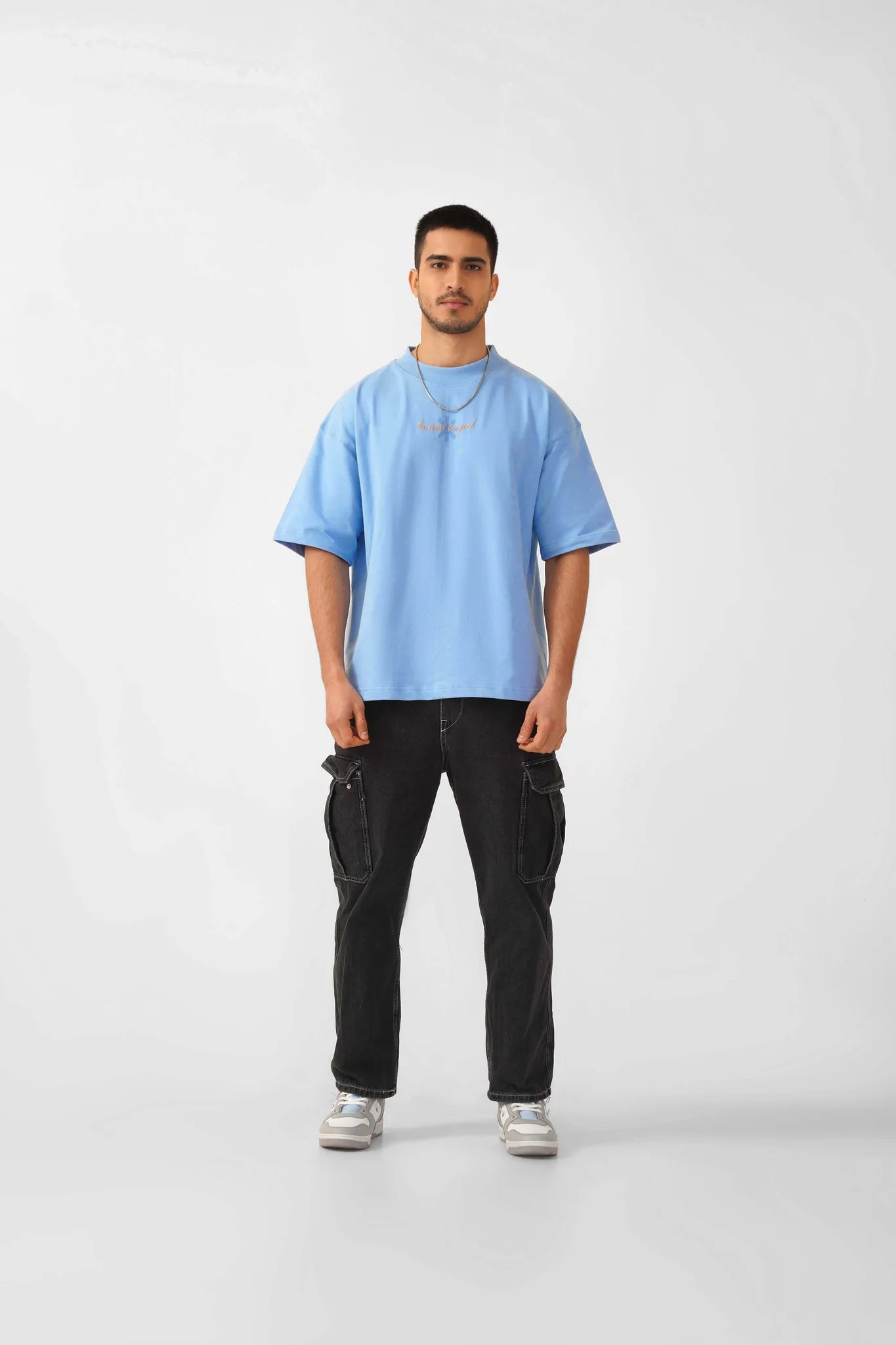 Sky Blue Box Fit T-shirt