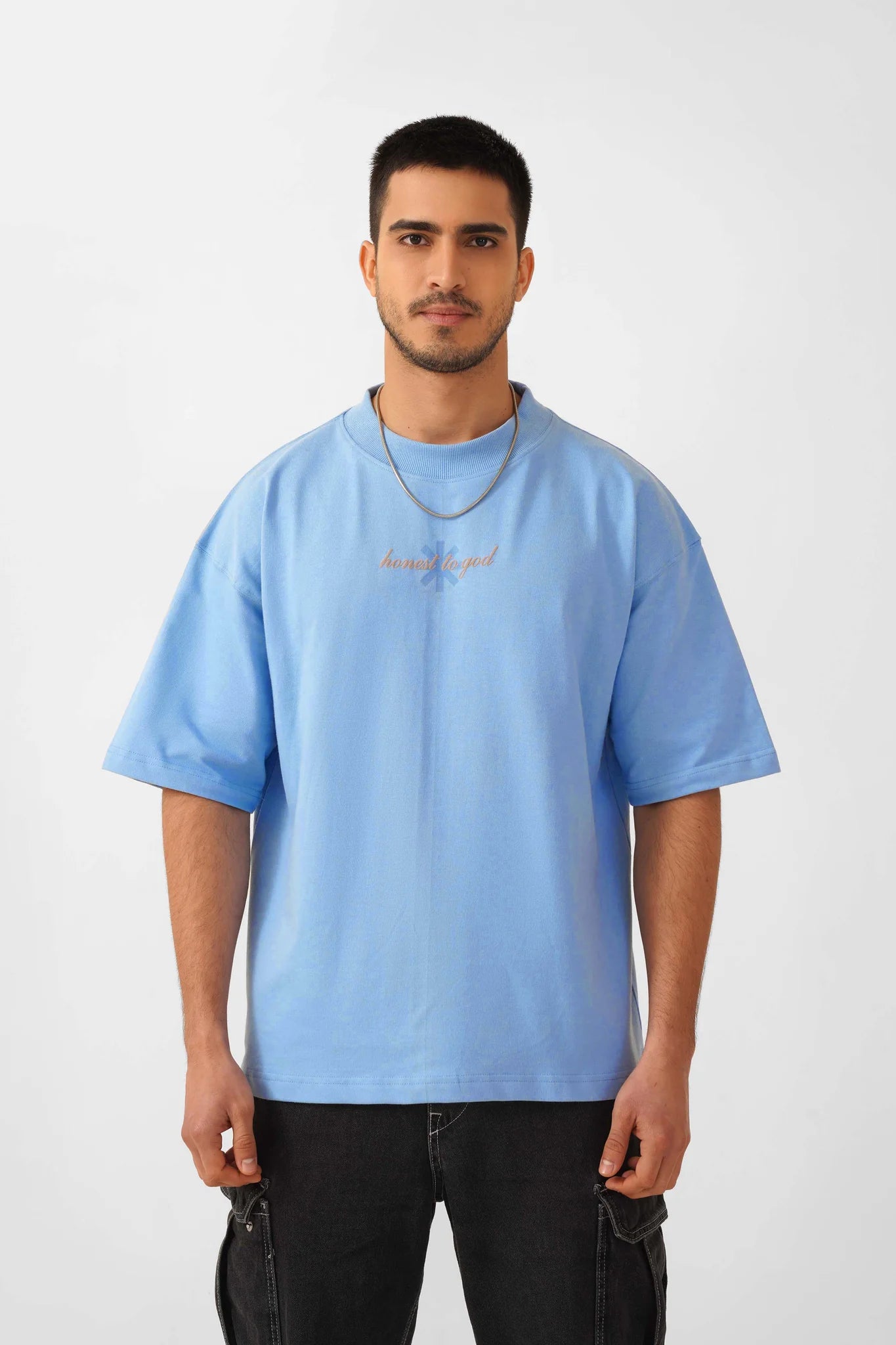 Sky Blue Box Fit T-shirt